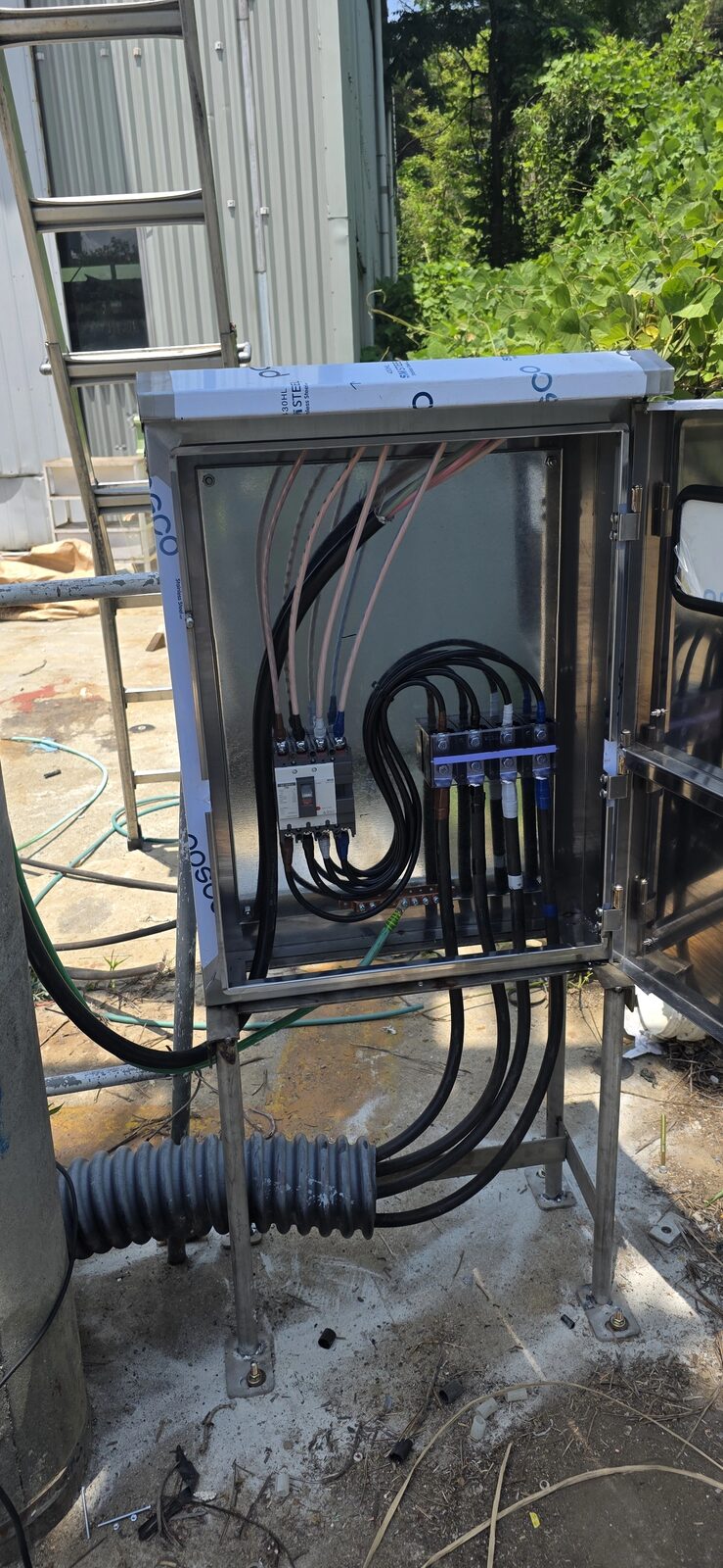 포항 환기설비공사 분전반 결선 및 계량기함 점검